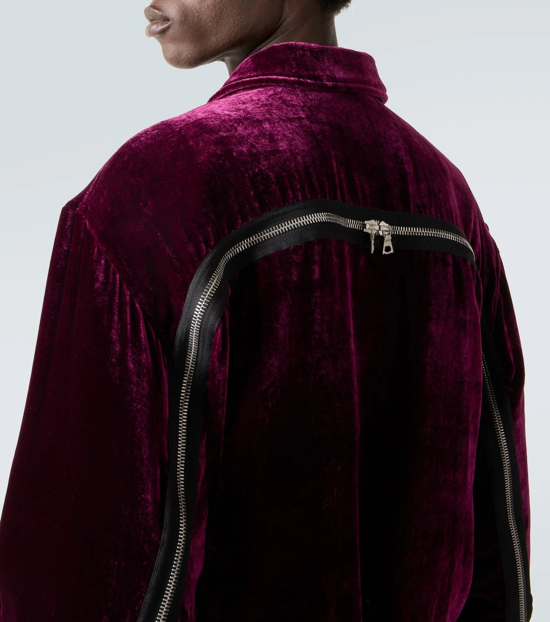 Dries Van Noten - Velvet bomber jacket