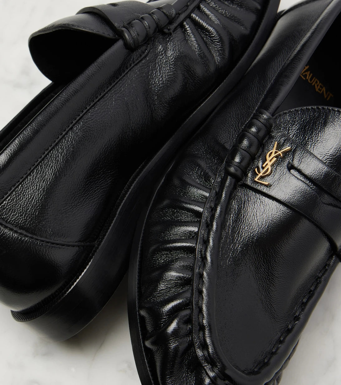 Saint Laurent - Leather penny loafers