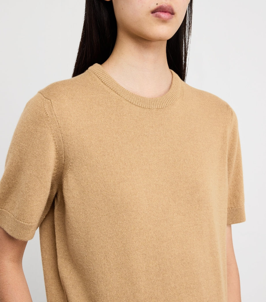 Cashmere Short-Sleeve Sweater