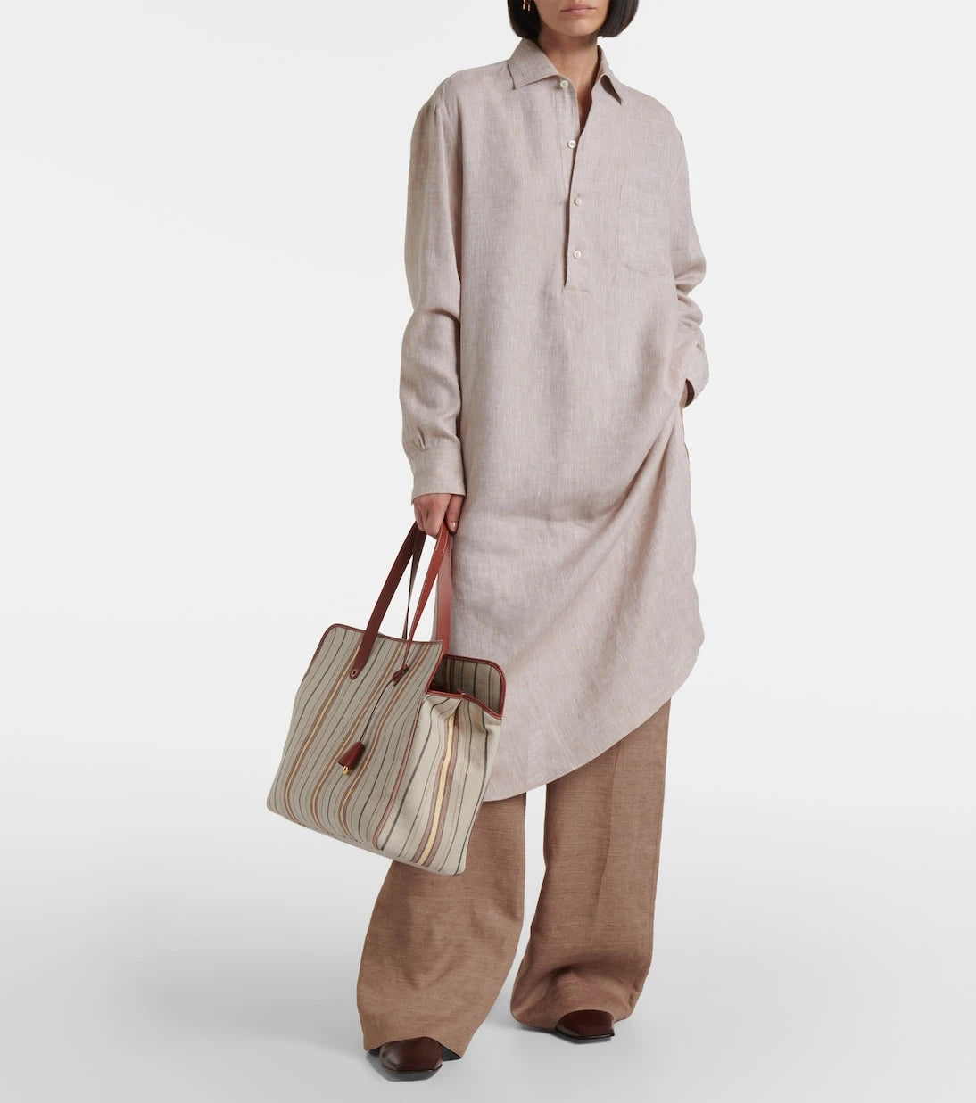 Loro Piana - Lora linen shirt dress