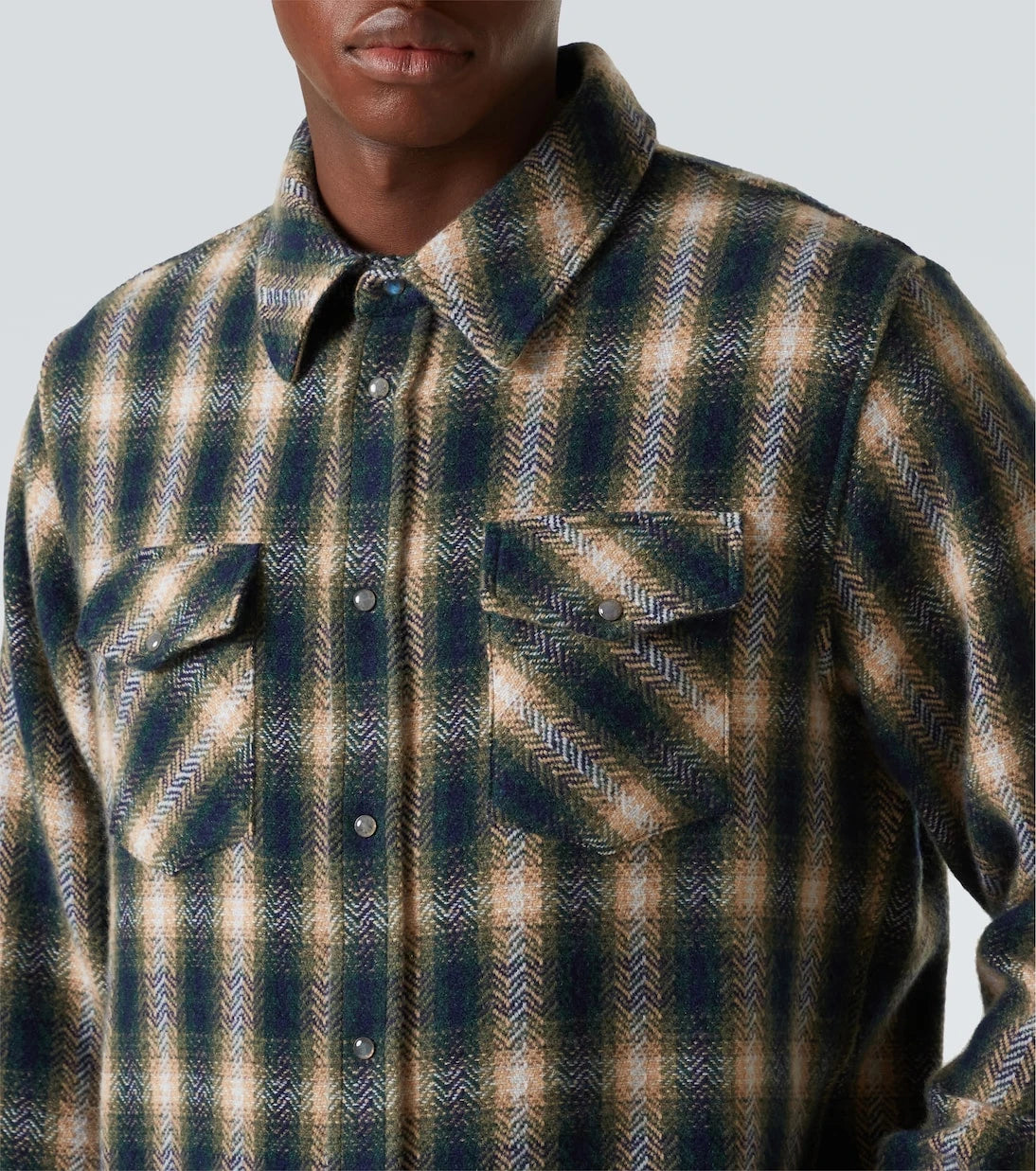 God's True Cashmere - Tartan cashmere shirt
