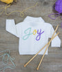 Embroidered Joy Cardigan (0-12 Months)