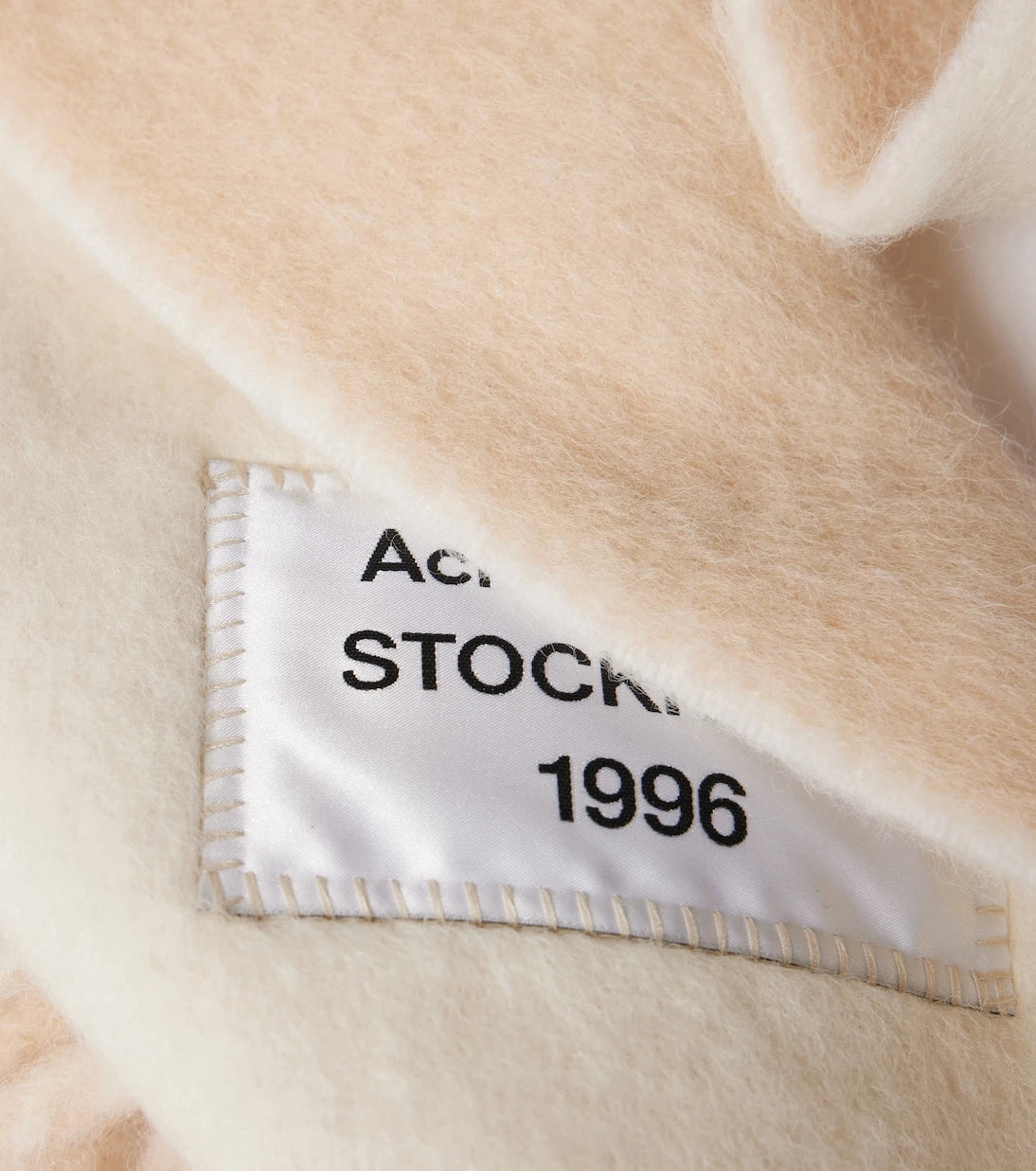 Acne Studios - Logo fringed alpaca and wool-blend scarf