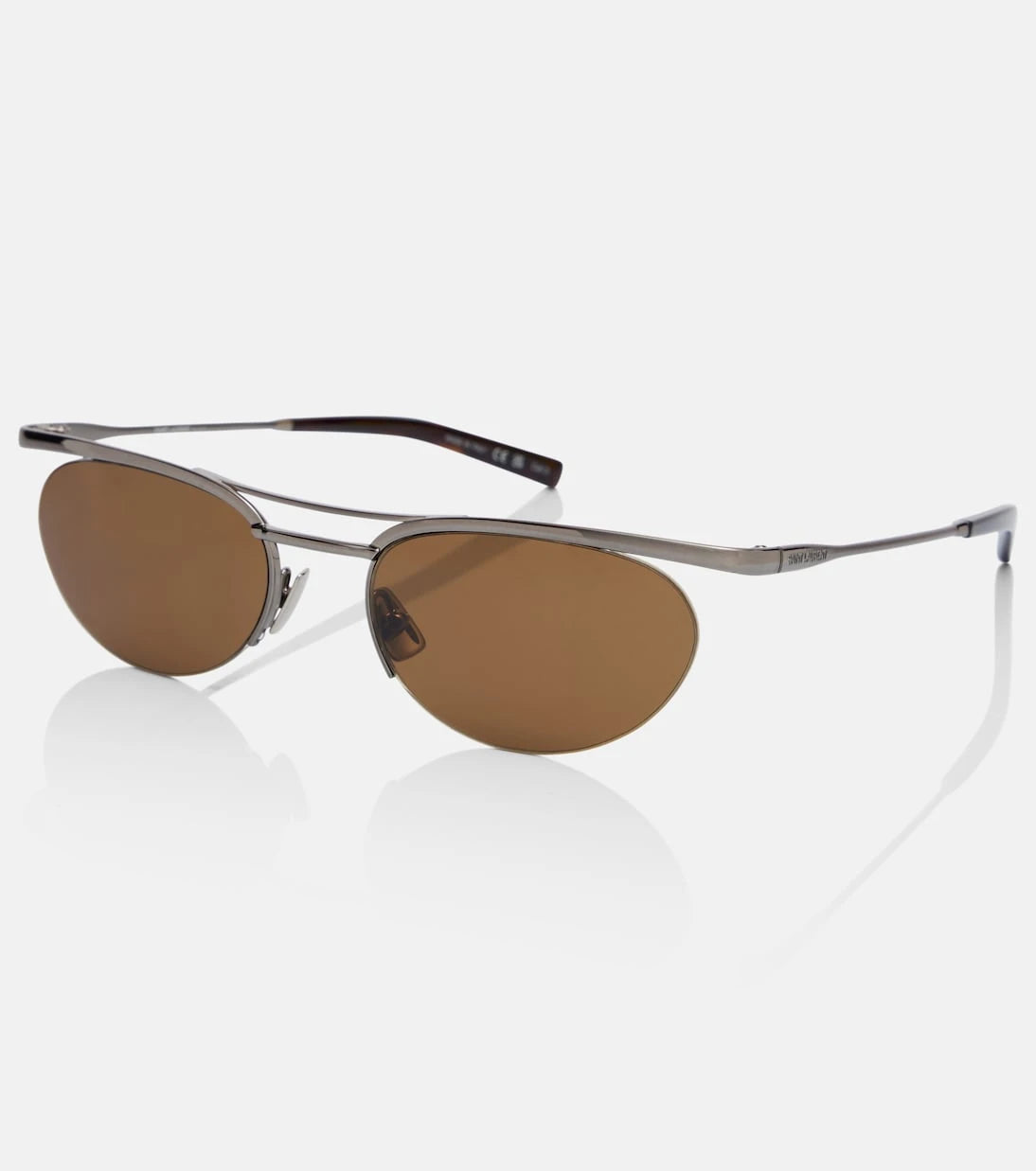 Saint Laurent - SL Logo oval sunglasses