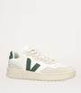 Veja Green Leather-Suede V-90 Sneakers