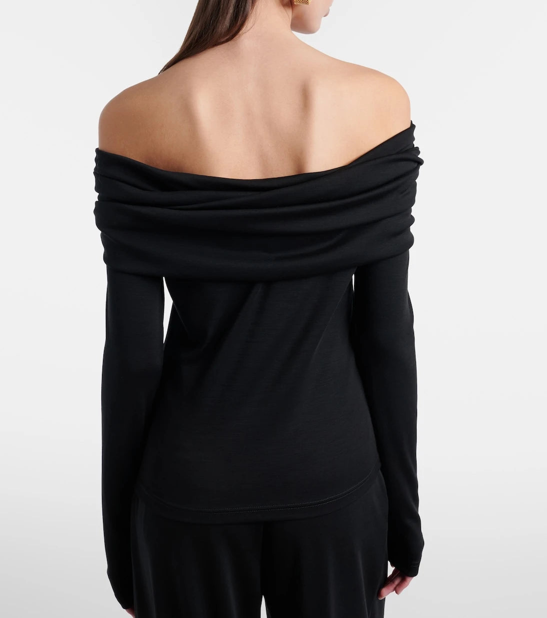 Max Mara - Orafo off-shoulder virgin wool top