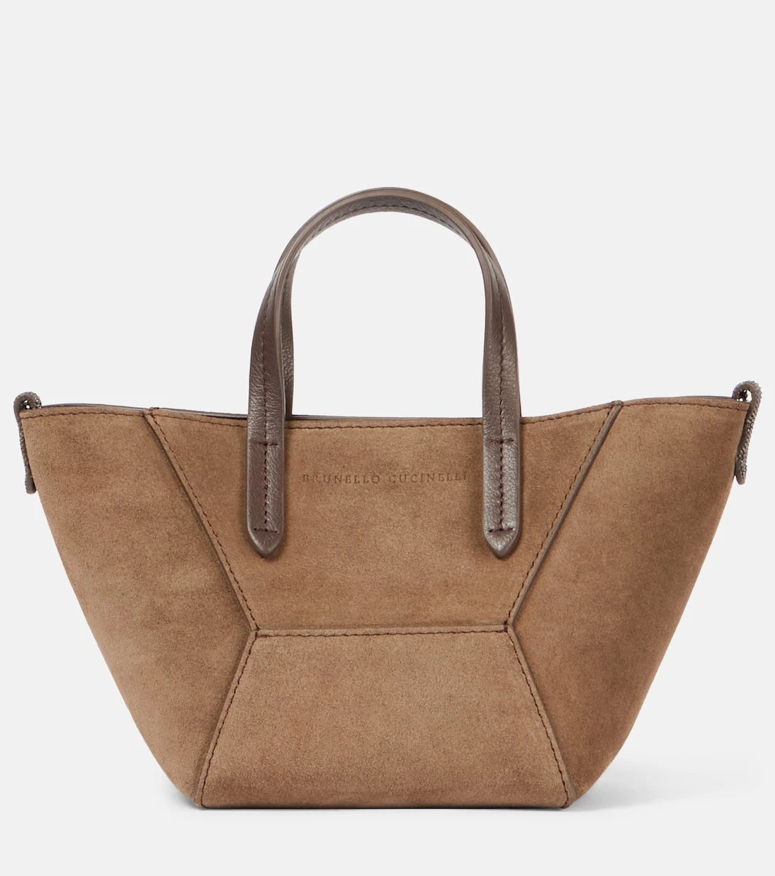 Brunello Cucinelli - BC Duo Mini Monili suede tote bag