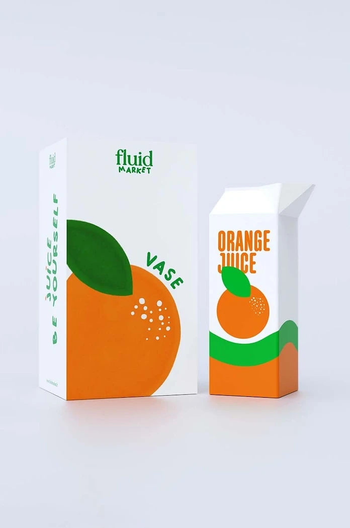 Fluid Market Orange Juice Dekoratif Vazo