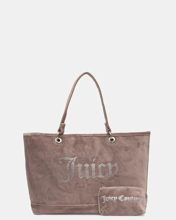 Juicy Couture чанта tote дамска от кадифе Kimberly