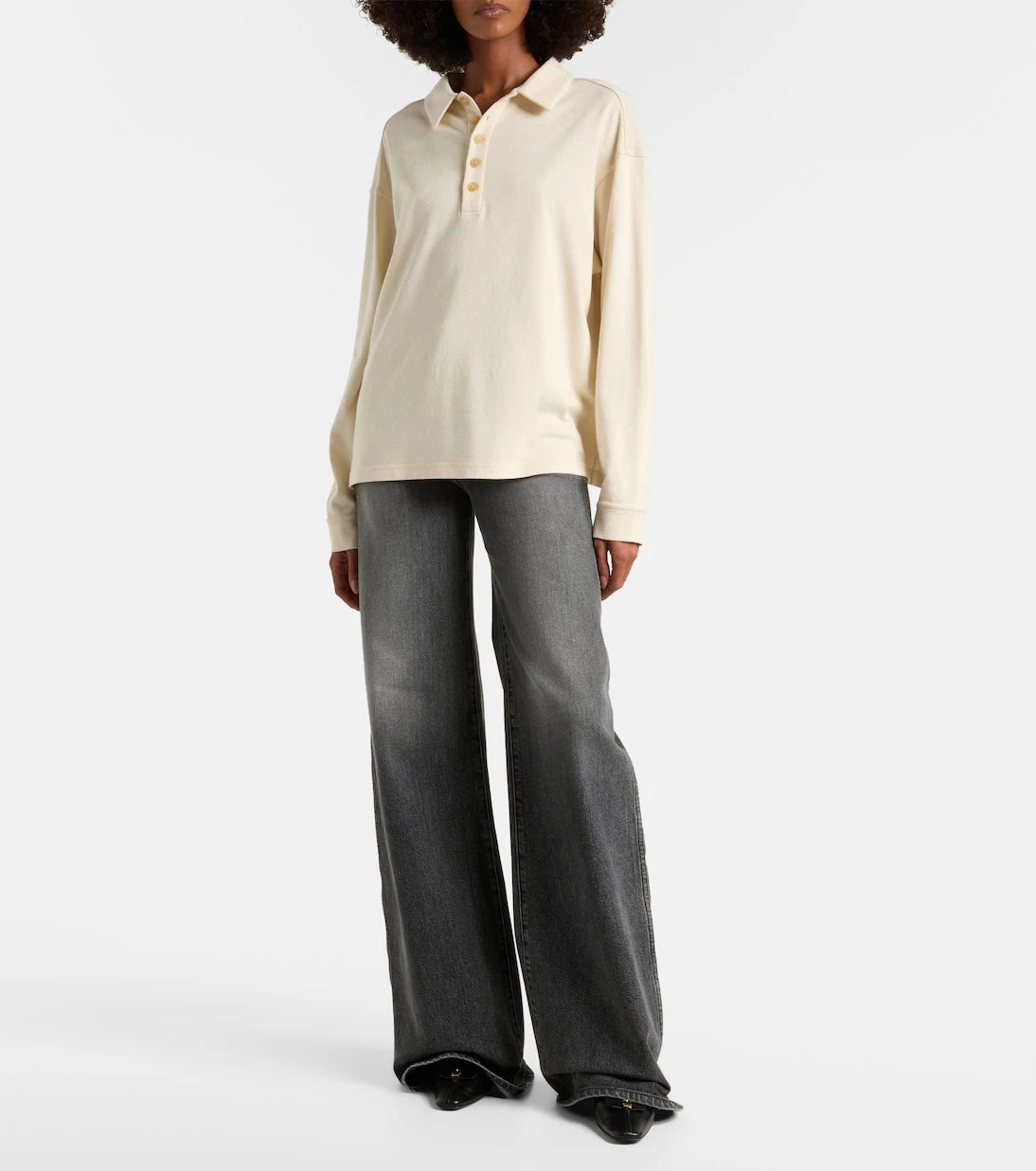 Khaite - Dane high-rise wide-leg jeans
