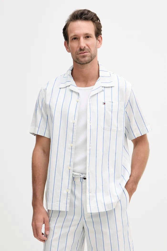 Tommy Hilfiger риза мъжка от памук SUMMER