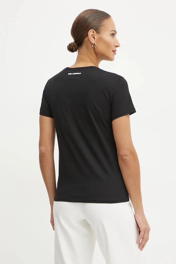 Памучна тениска Karl Lagerfeld IKON RS