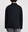 Navy Virgin Wool Overshirt