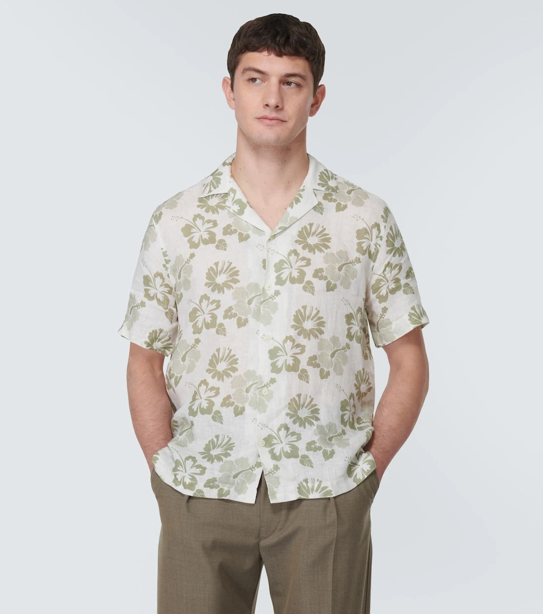 Frescobol Carioca - Petala Roberto floral linen shirt