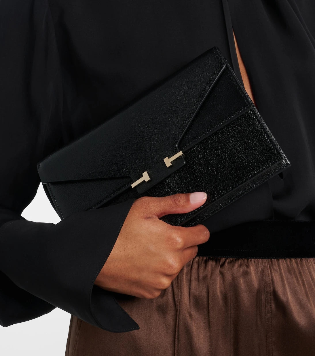 Tom Ford - T Mini leather crossbody bag