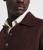 Norse Projects Burgundy Alpaca-Blend Rasmus Polo Sweater