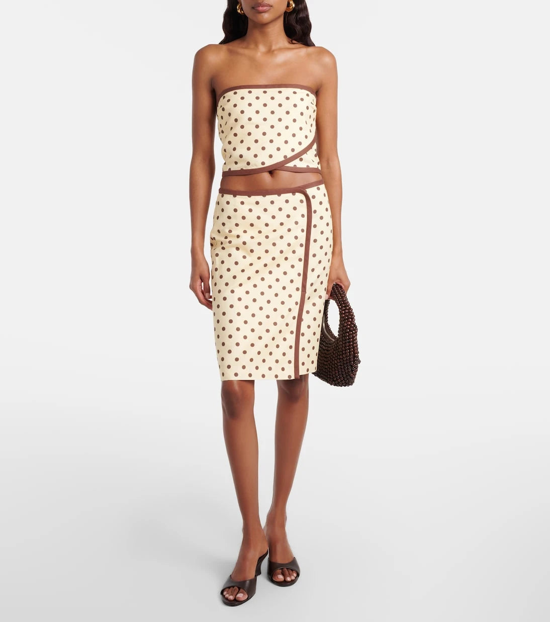 Posse - Bowie linen and cotton crop top
