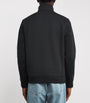 Polo Ralph Lauren Black Cotton-Blend Quarter-Zip Sweatshirt