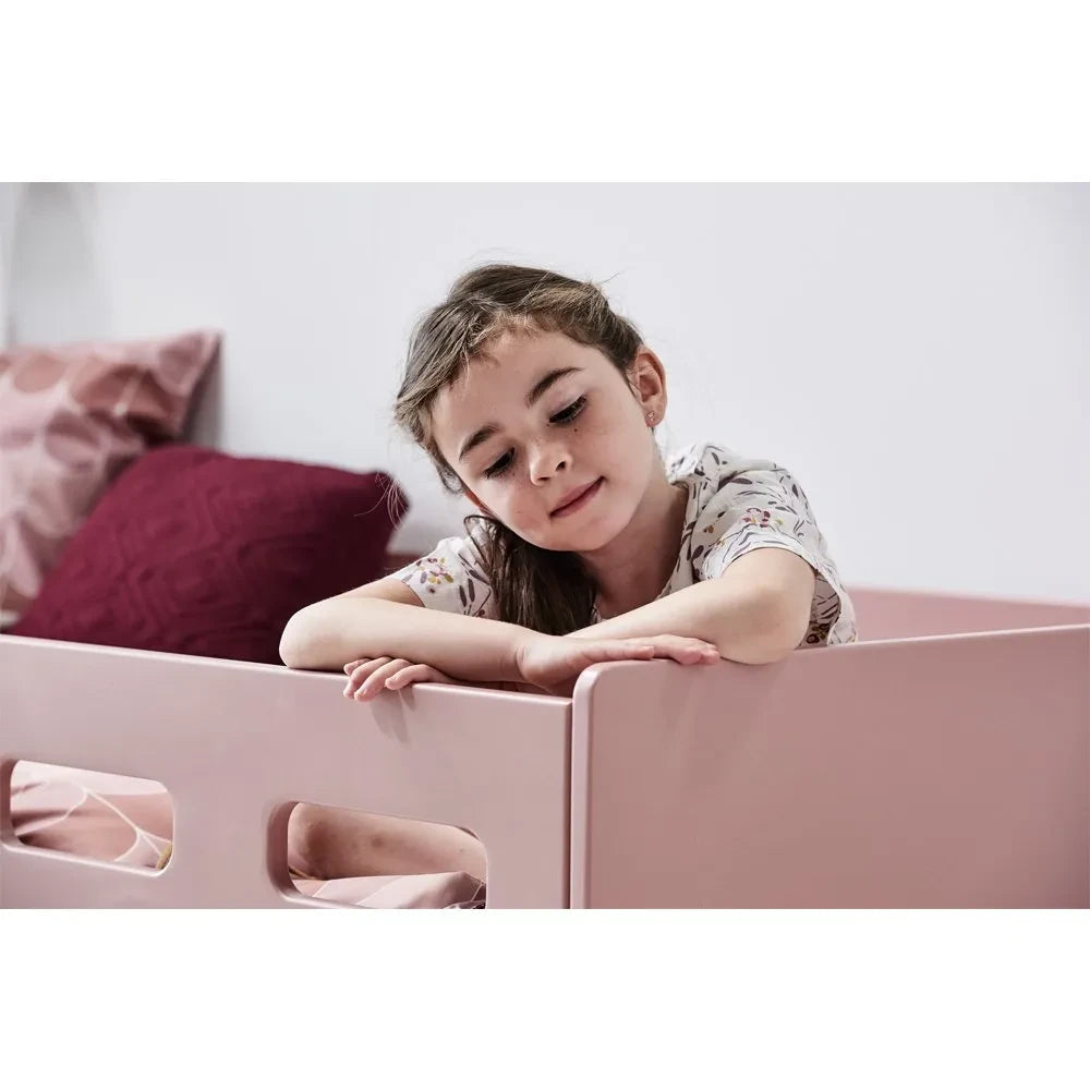 Flexa - Popsicle Mid-Height Bed With Ladder 90x200cm | Pink
