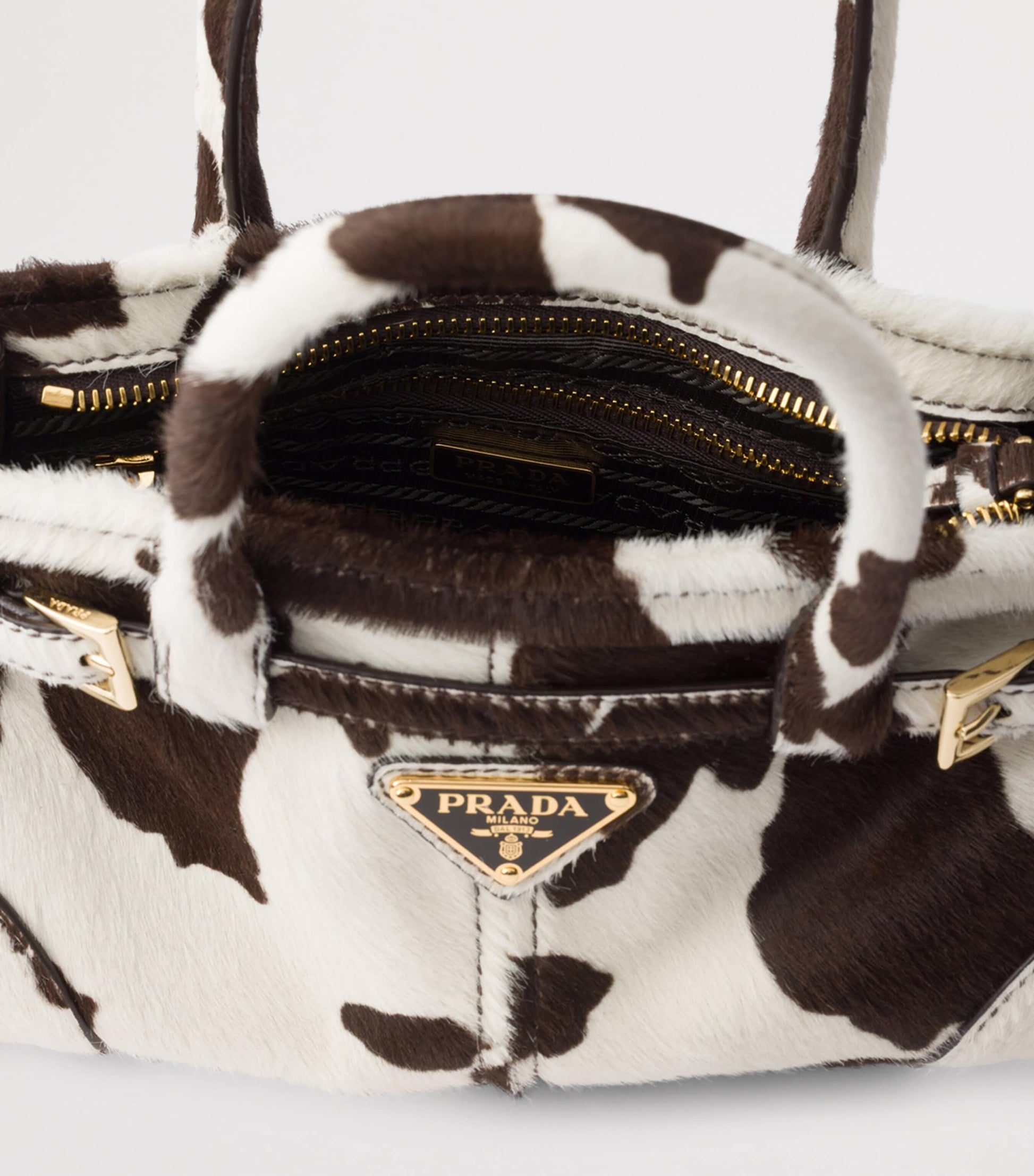 Prada Mini Leather Printed Bonnie Shoulder Bag