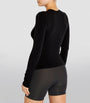 Skims Black Cotton Jersey Long-Sleeved T-Shirt