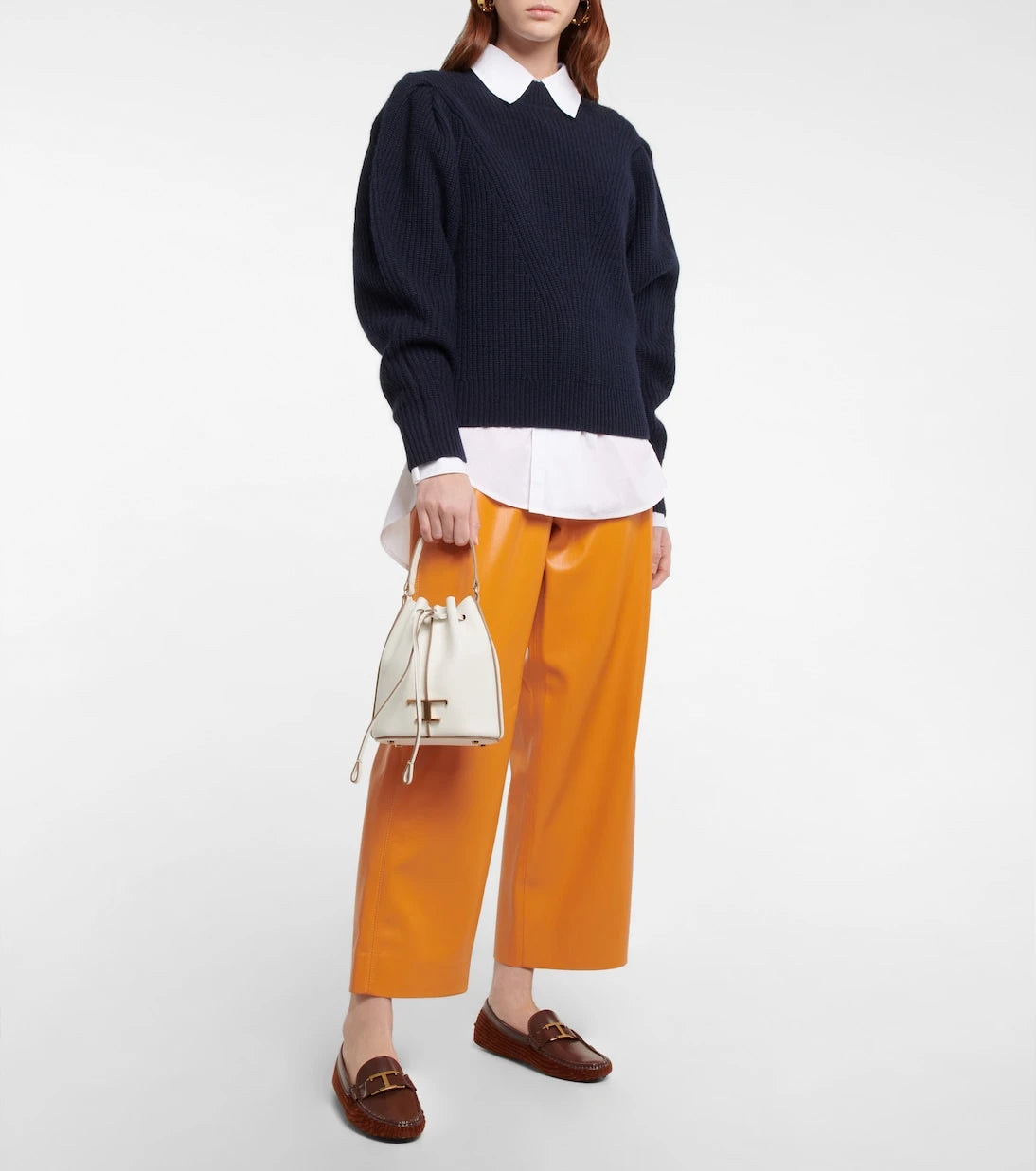 Tod's - Gommino leather and velvet loafers