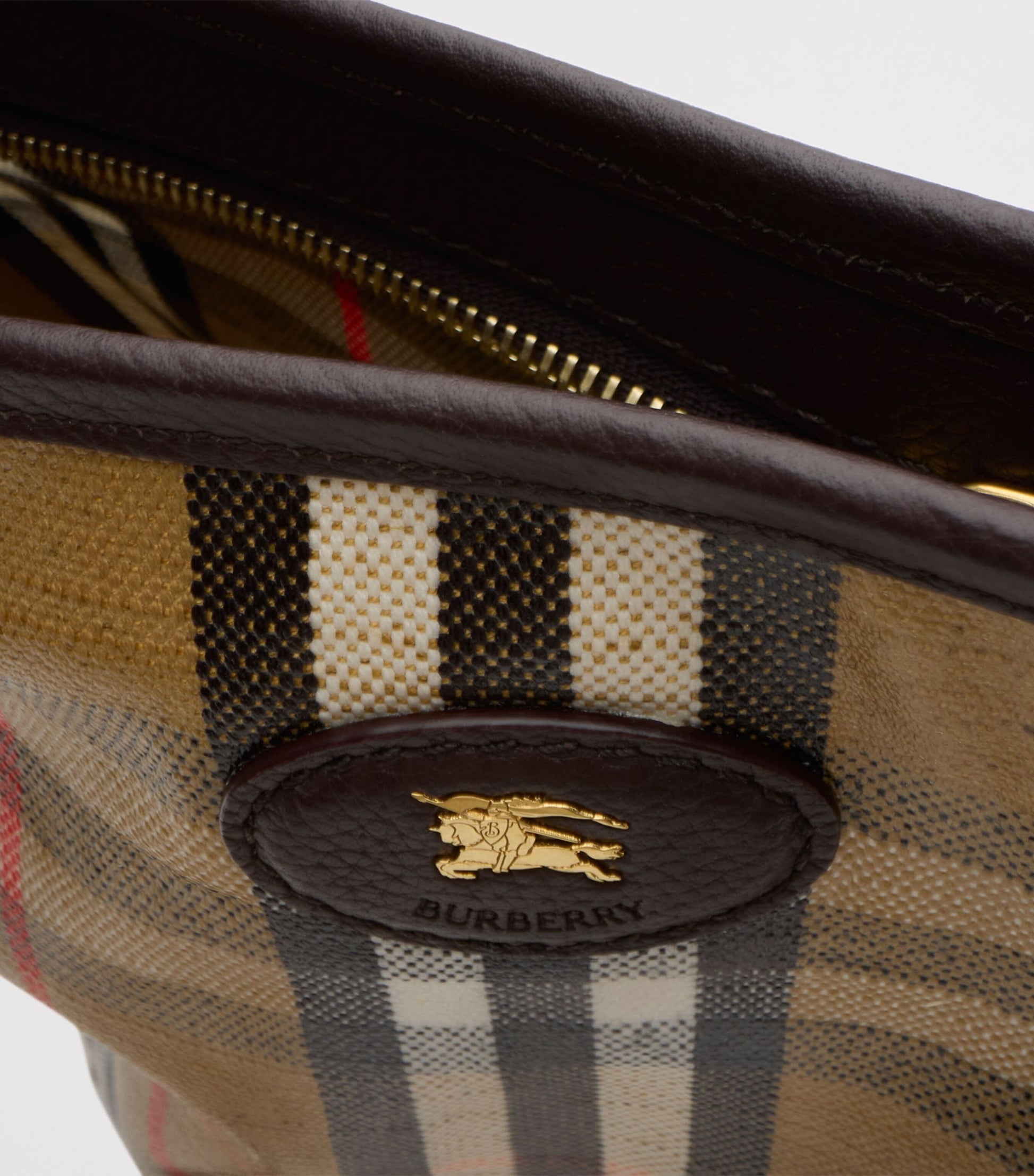 Burberry Small Canvas Highlands Shoulder Bag