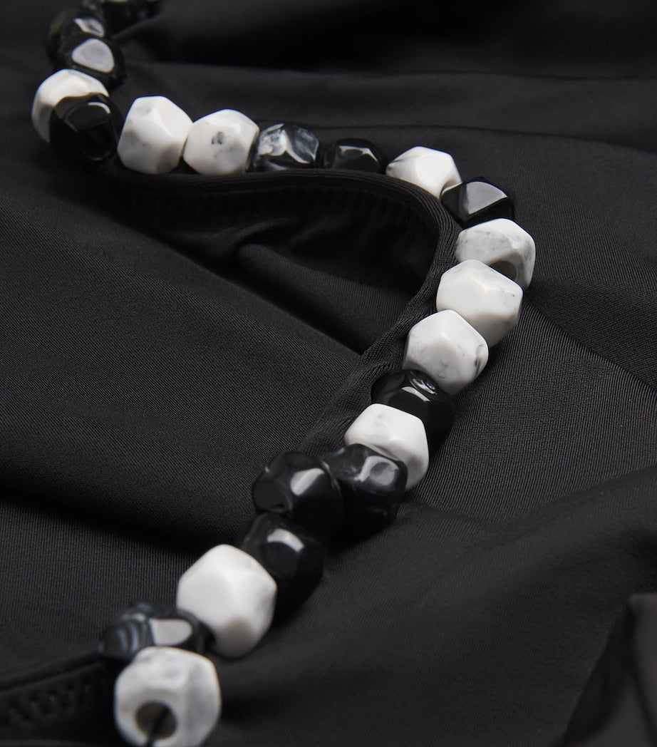 Black Beaded Baci Swimsuit