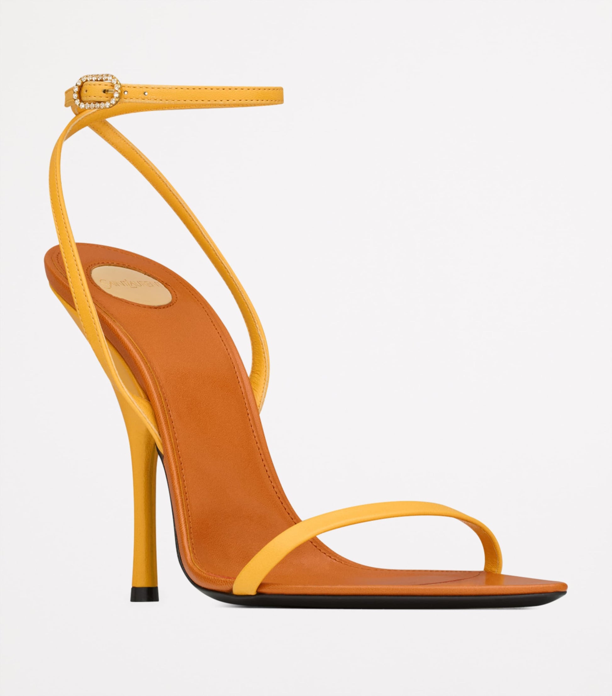 Saint Laurent Yellow Leather Katoucha Sandals 110
