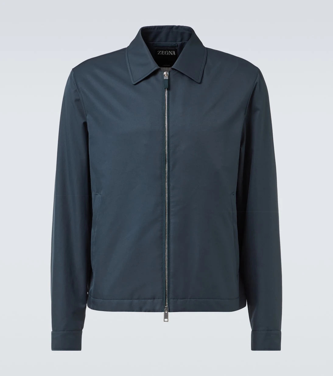 Zegna - Leather-trimmed blouson