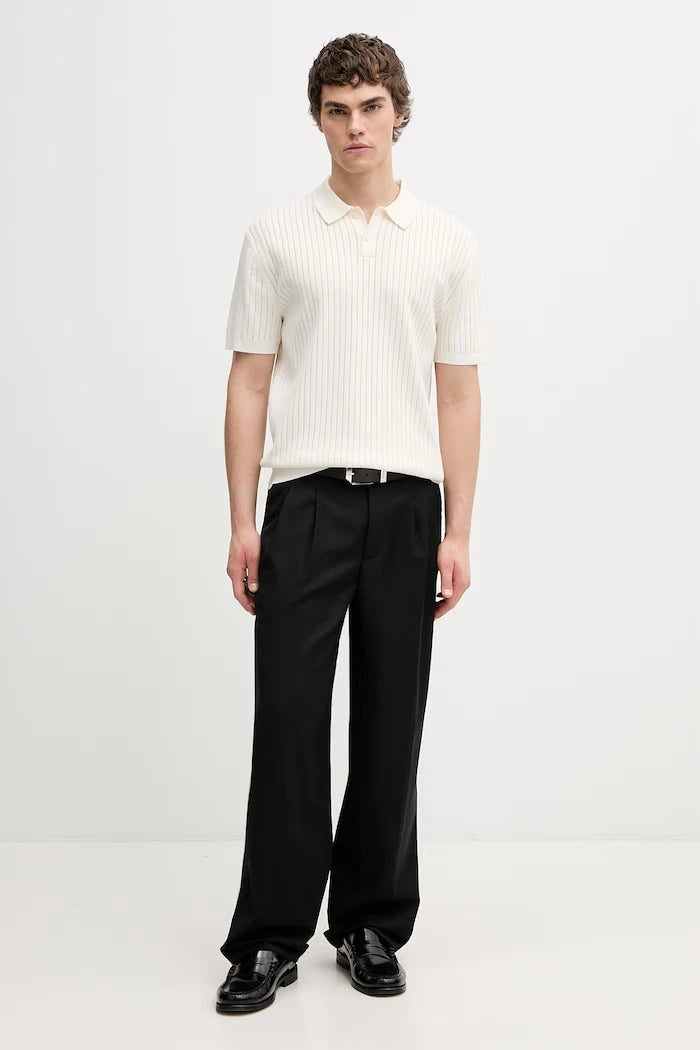Calvin Klein erkek viskonlu yakalı polo yaka tişört