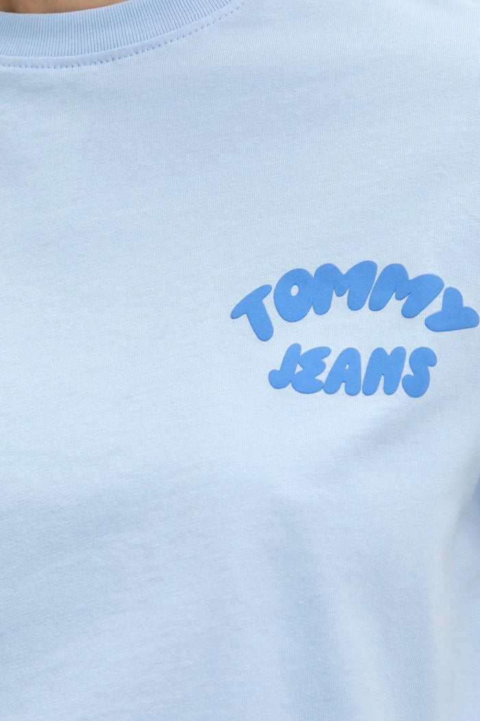 Tommy Jeans kadın pamuklu tişört