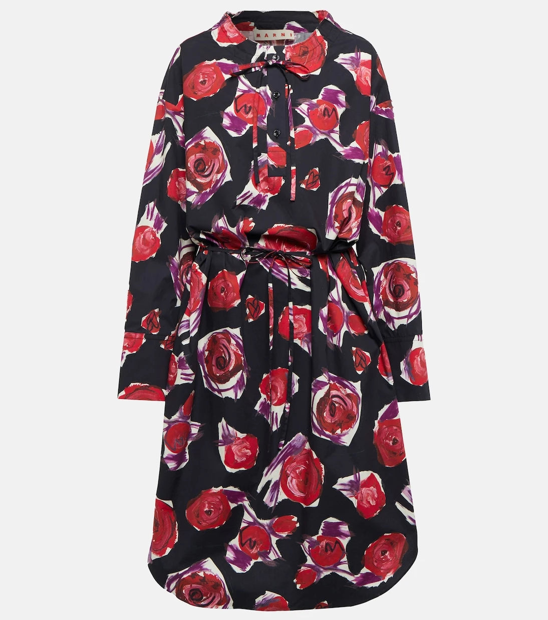Marni - Floral cotton midi dress