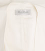 Max Mara White Cotton-Blend Tie-Front Waistcoat