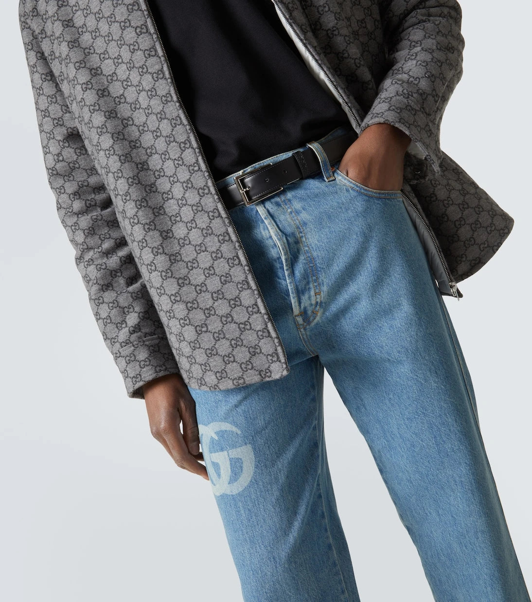 Gucci - Reversible leather belt