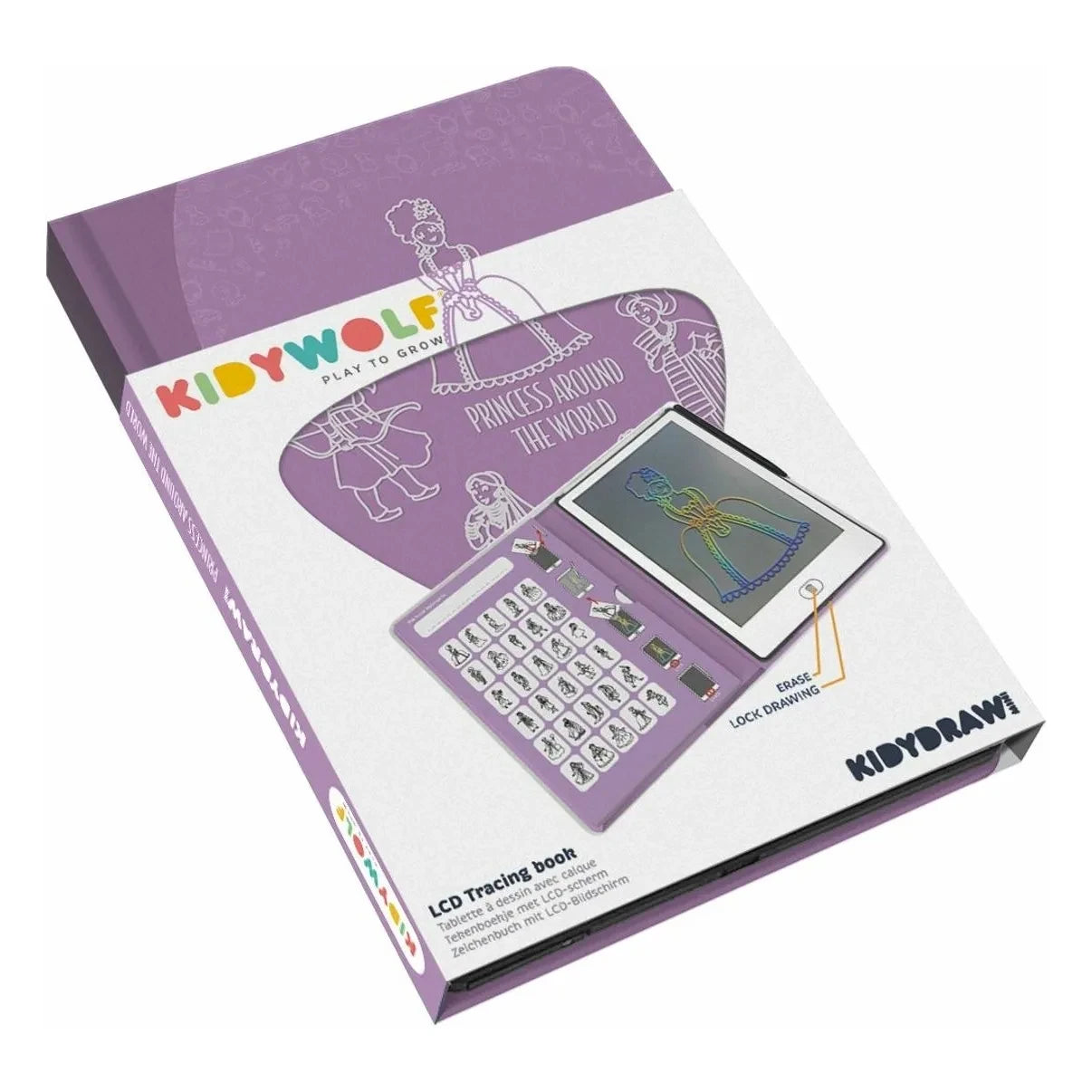 Kidywolf - Kidydraw Mini drawing board | Purple