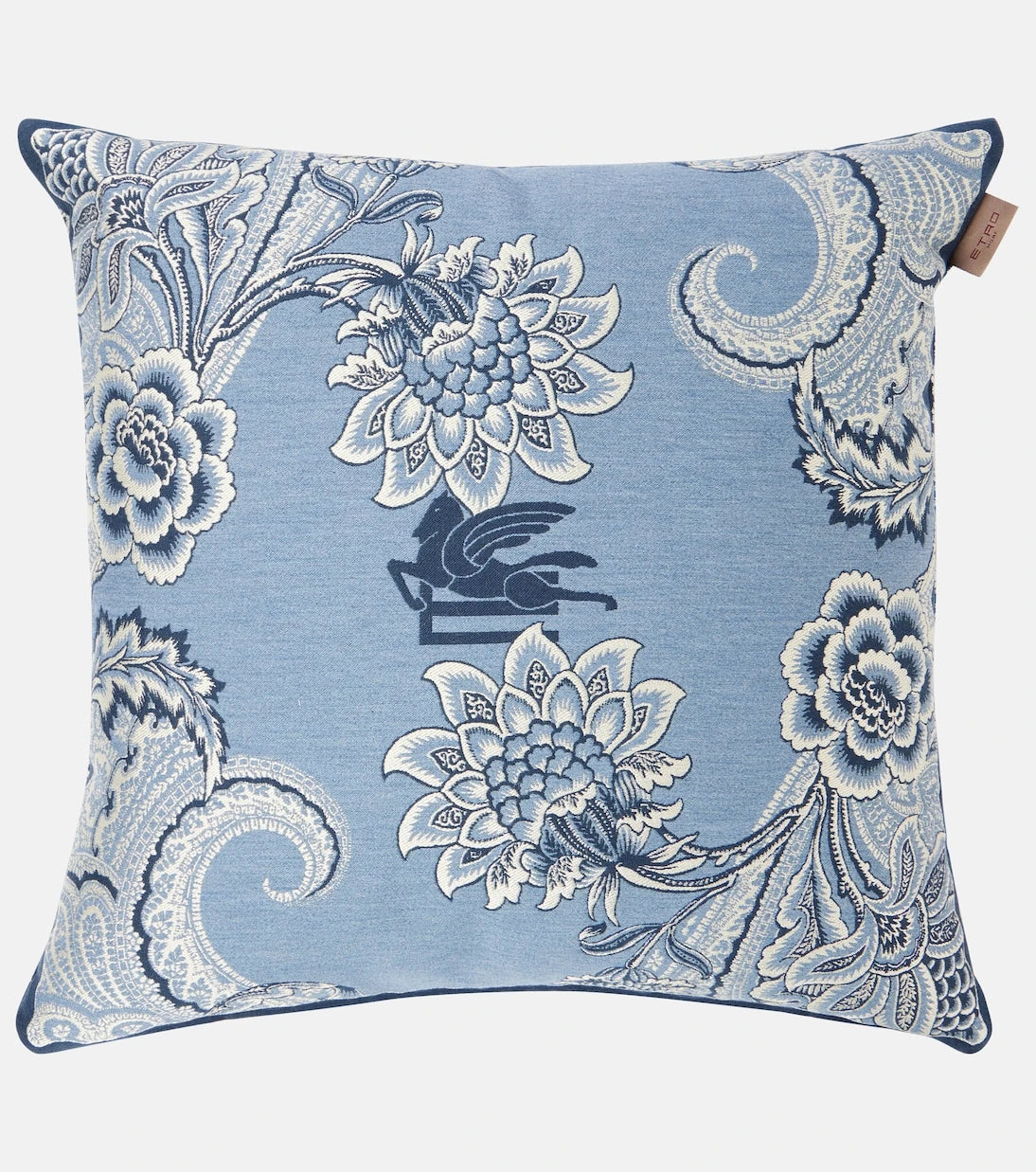 Etro - Bloom embroidered cotton-blend cushion