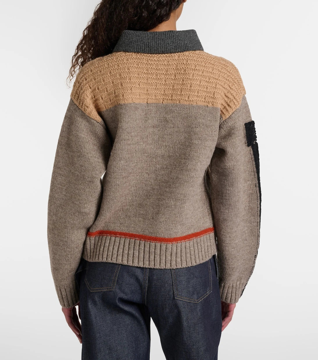 JW Anderson - Wool intarsia jacquard polo sweater