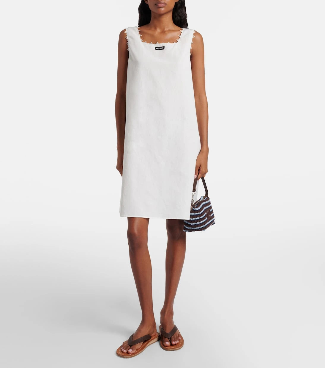 Miu Miu - Crochet striped shoulder bag