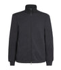 Sease Grey Wool-Blend Explorer Zip-Up Sweatshirt