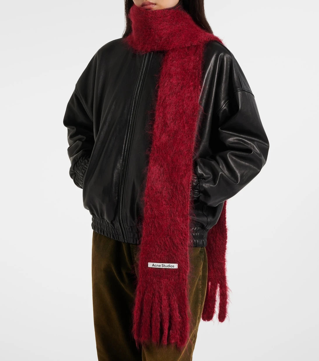 Acne Studios - Kinna fringed mohair and wool scarf