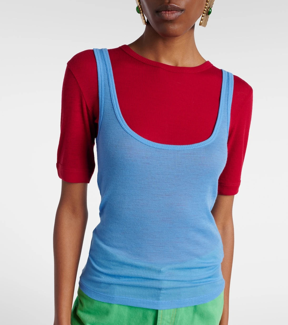 Versace - Medusa virgin wool tank top