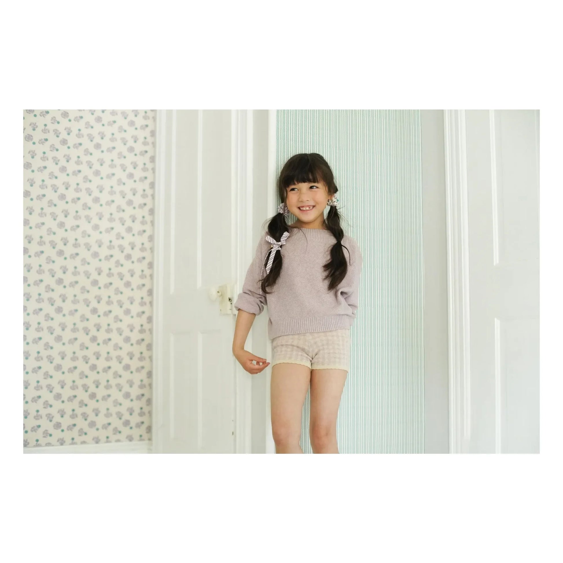 Soor Ploom - Lacey Shorts Gingham Organic Cotton | Mauve