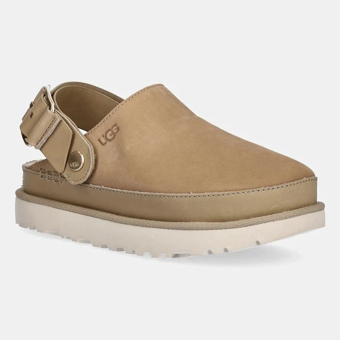 Чехли от набук UGG Goldenstar Villa Clog