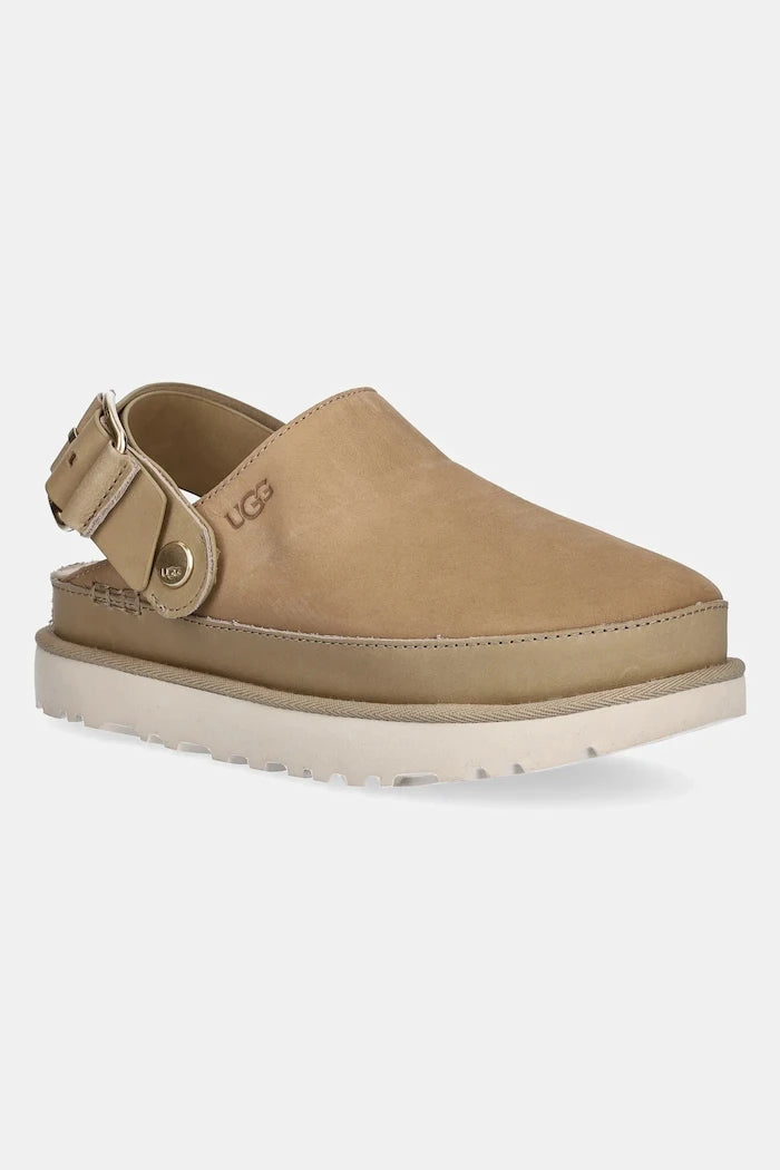 Чехли от набук UGG Goldenstar Villa Clog