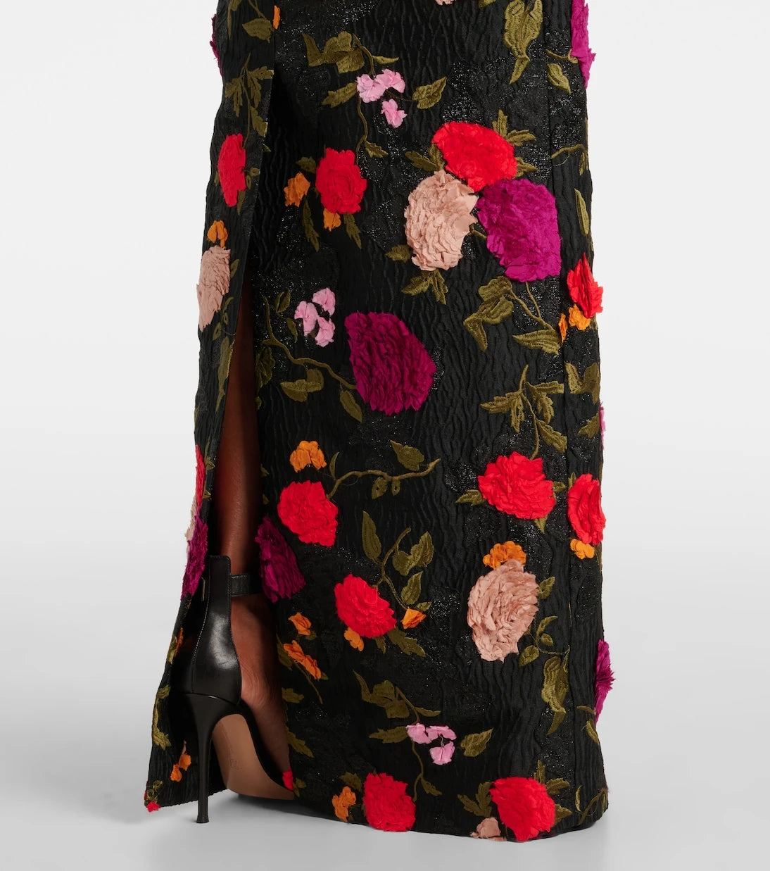 Erdem - Embroidered jacquard gown