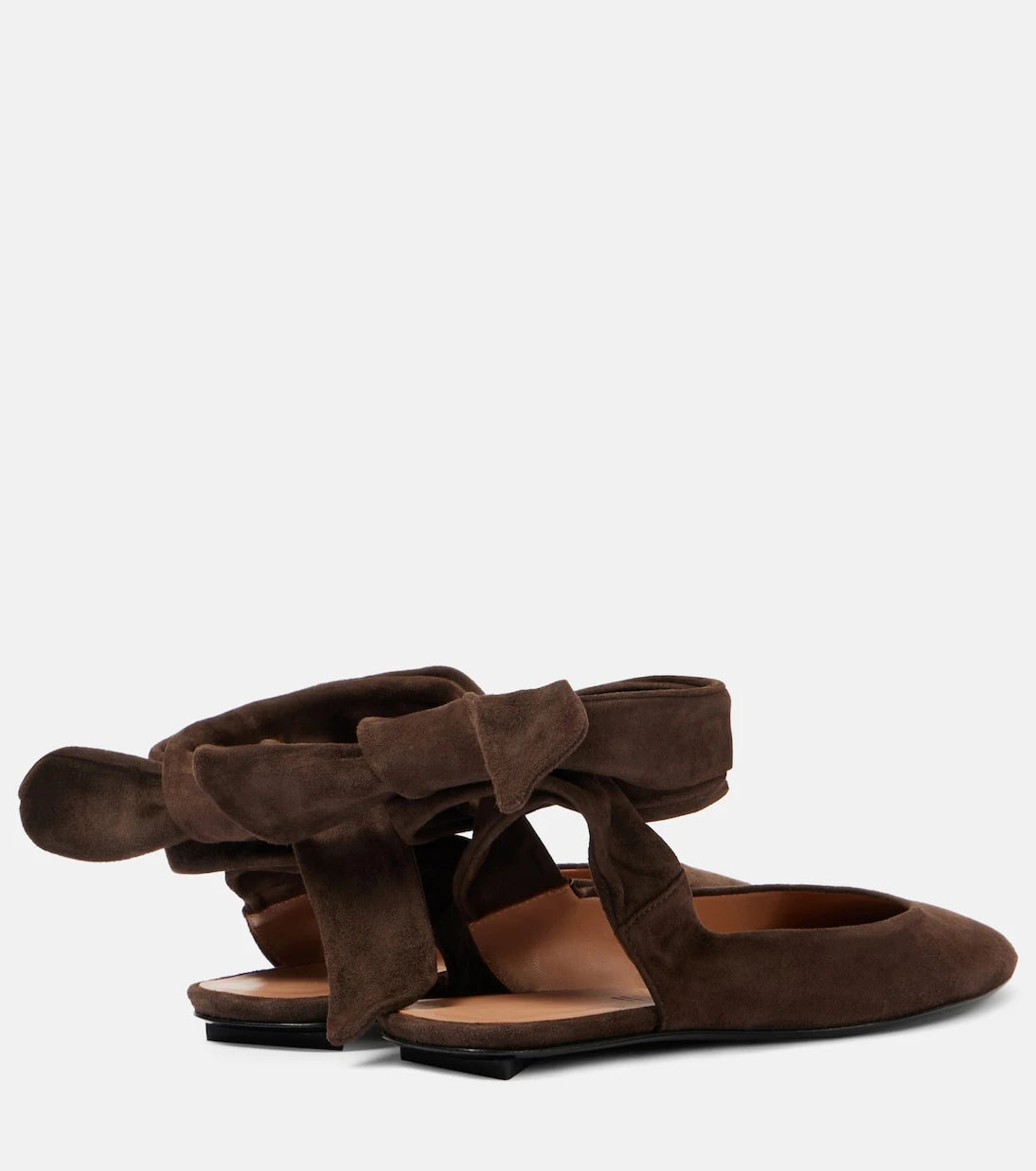 The Attico - Cloe suede slingback flats