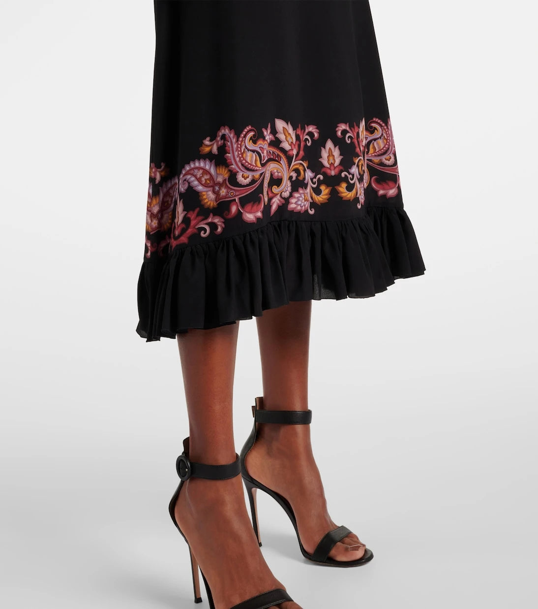 Etro - Paisley silk midi dress
