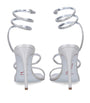 René Caovilla Silver Embellished Cleo Sandals 105