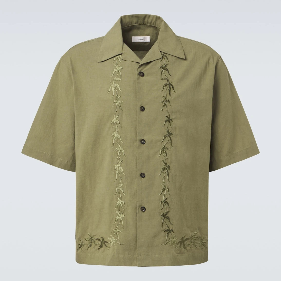Commas - Embroidered bowling shirt